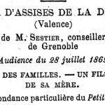 L’affaire Thivolle : un fils vengeur de sa mère