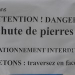 Attention, chute de pierres rue Saint-Just !