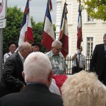 Dépose d’une plaque en mémoire de la Résistance