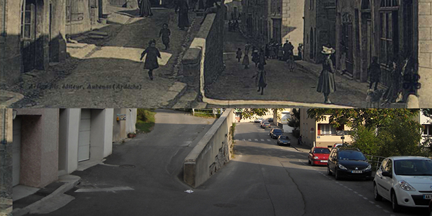 Hier et aujourd'hui : la rue de Clérieux et la rue de la Pavigne