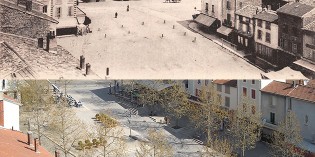 Hier et aujourd’hui : la place Ernest Gailly vue depuis la tour Jacquemart