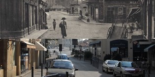 Hier et aujourd’hui : le pont Vieux vu de la place Maurice Faure