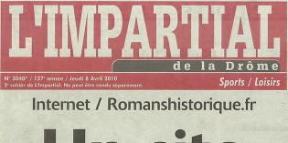 L’Impartial, 8 avril 2010 : “Le site Internet de référence”