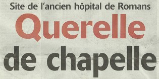 L’Impartial, 7 février 2013 : “Querelle de chapelle”