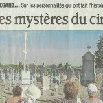 Le Dauphiné Libéré, 30 juillet 2013 : “Percez les mystères du cimetière !”