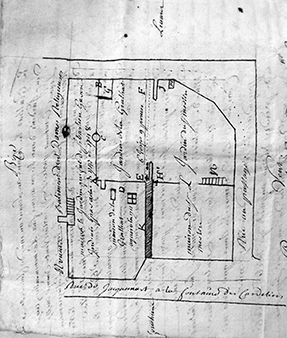 Plan daté du 7 août 1748