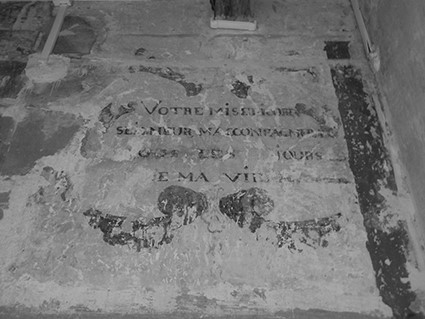 Vestiges du second monastère de Sainte-Ursule, au sud de la côte Sainte-Ursule