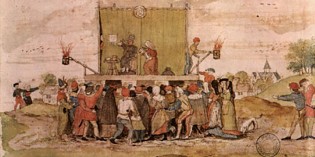 Mystère des trois Doms, joué à Romans-sur-Isère en 1509