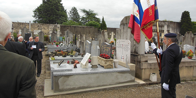Inauguration de la tombe rénovée d'Albert Triboulet