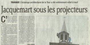 L’éclairage architectural de la tour Jacquemart entièrement refait à neuf