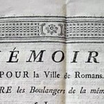 Mémoire pour la ville de Romans contre les boulangers de la même ville, en 1776