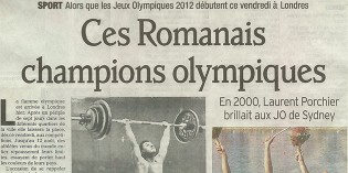 Le Dauphiné Libéré, 23 juillet 2012 : “Ces romanais champions olympiques”